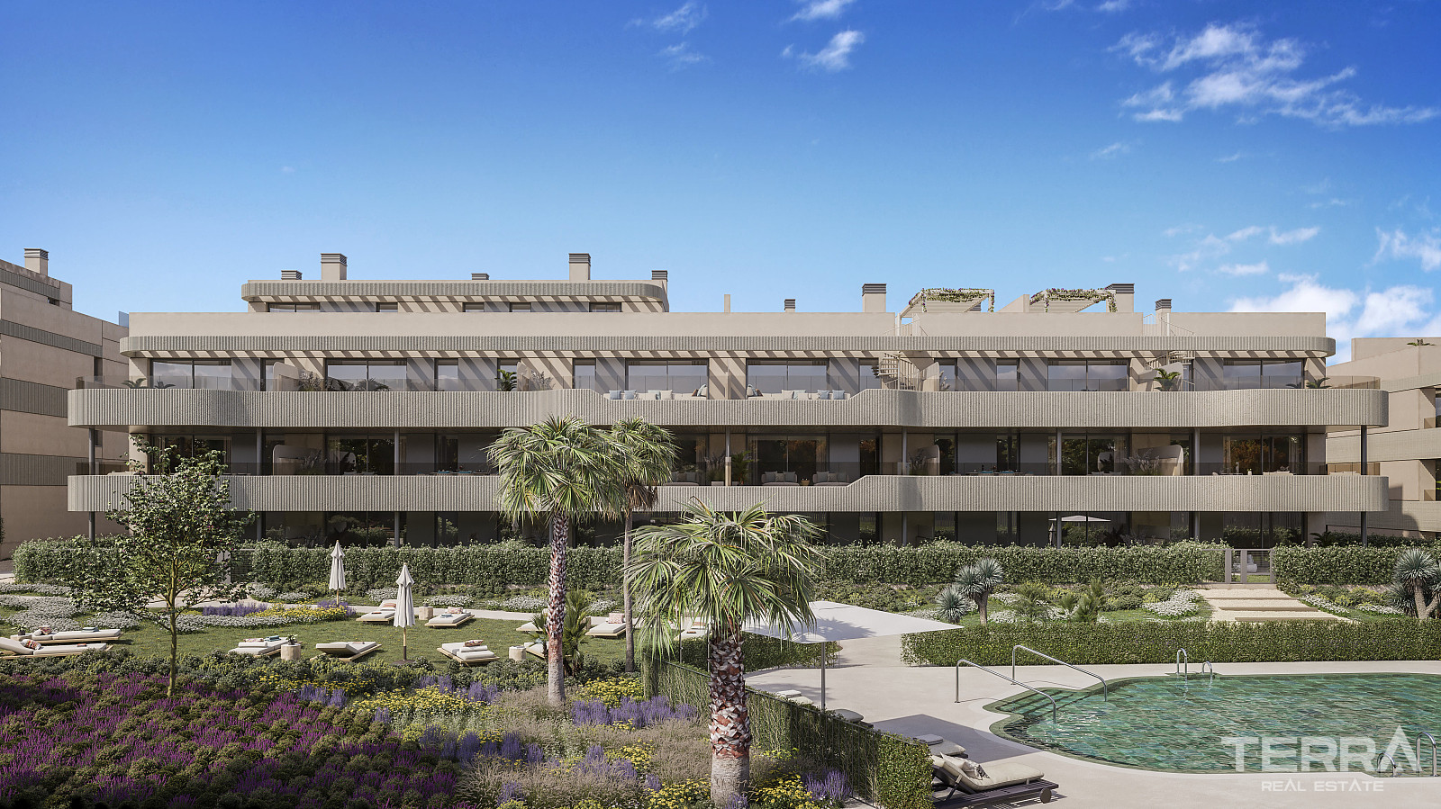 Estepona, El Paraíso'da Plaja ve Golf Sahalarına Yakın Modern Daireler - 119935
