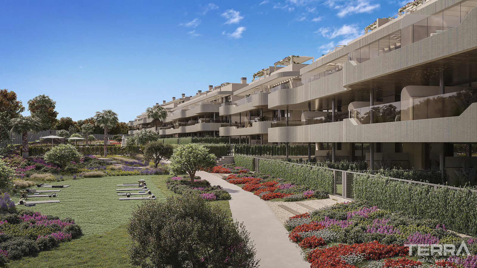 Estepona, El Paraíso'da Plaja ve Golf Sahalarına Yakın Modern Daireler - 119936