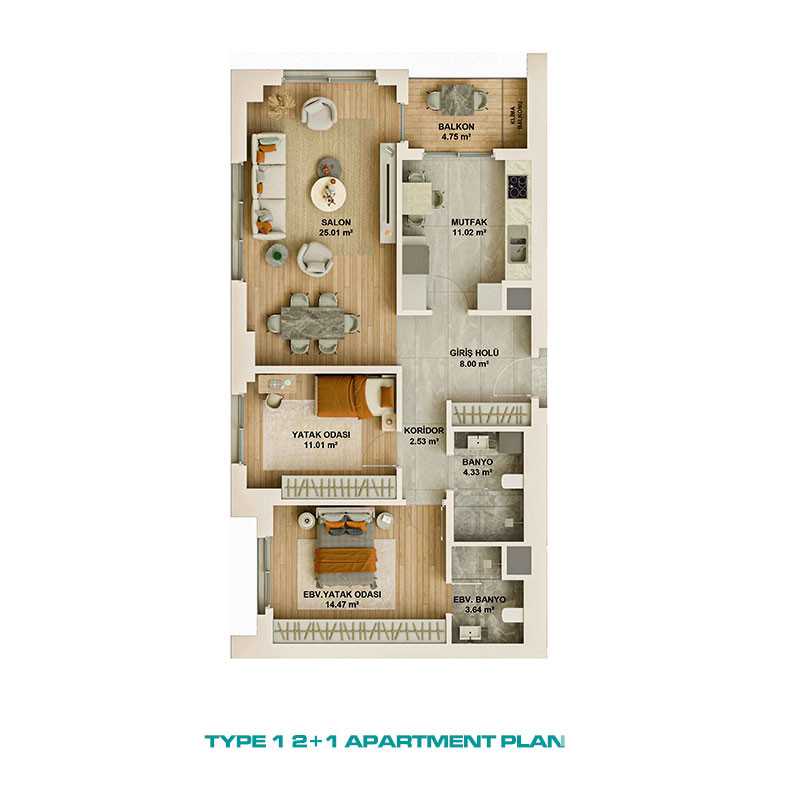 Apartments for Sale in Ataşehir, Istanbul, Turkey - 120535