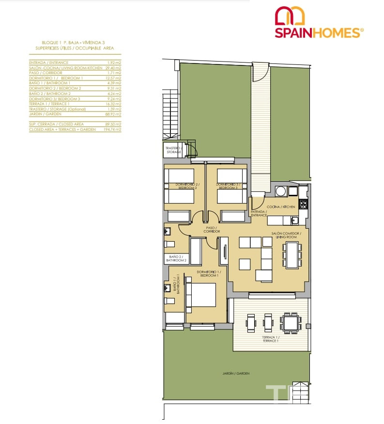 Golf Apartments for Sale in Orihuela, Costa Blanca, Spain - 121033