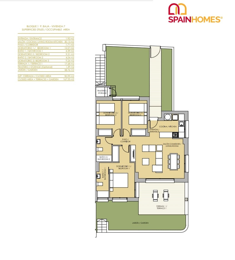 Golf Apartments for Sale in Orihuela, Costa Blanca, Spain - 121037