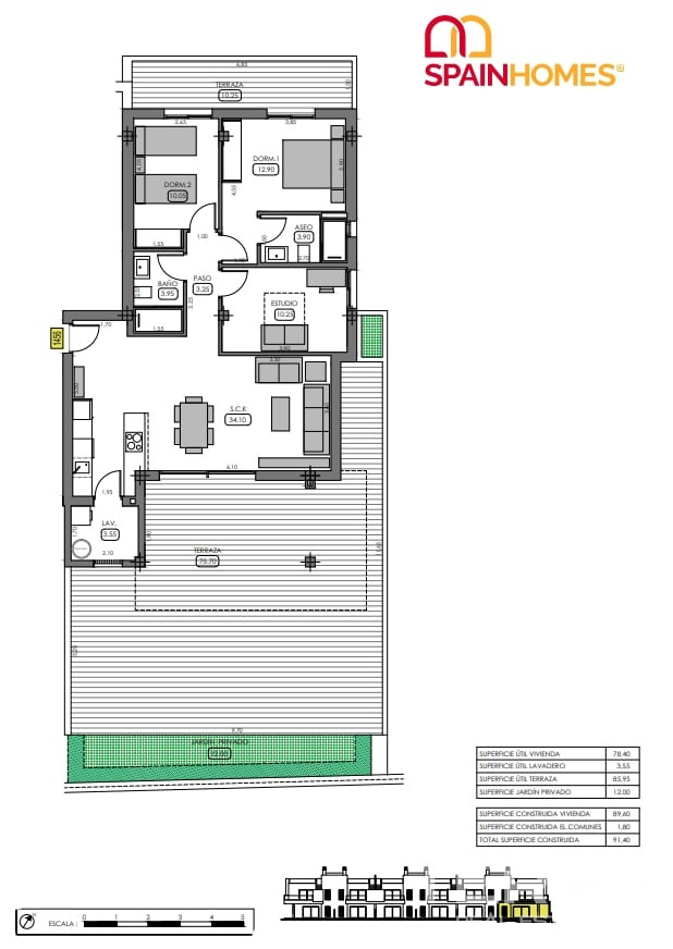 Golf Apartments for Sale in Algorfa, Costa Blanca, Spain - 121229