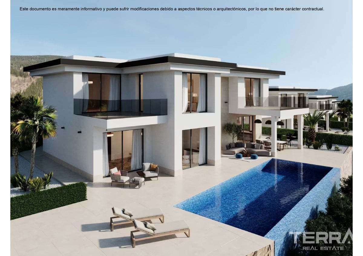 İspanya, Costa Blanca, Finestrat’ta Satılık Deniz Manzaralı Villalar - 121859