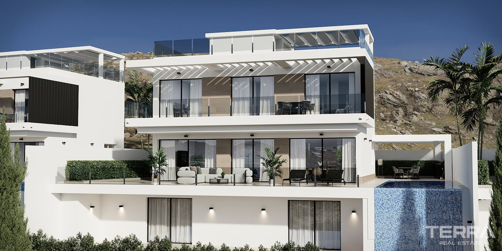İspanya, Costa Blanca, Finestrat’ta Satılık Deniz Manzaralı Villalar - 121876