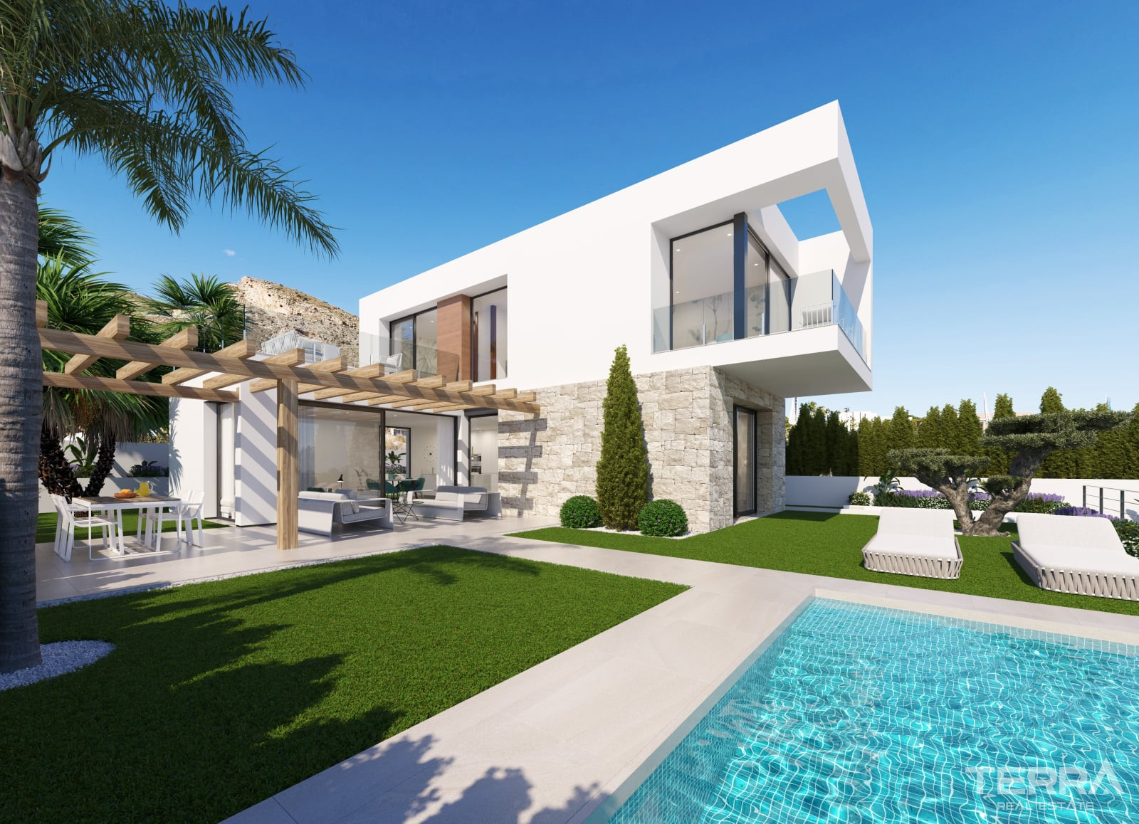 İspanya, Costa Blanca, Finestrat’ta Satılık Deniz Manzaralı Villalar - 121989