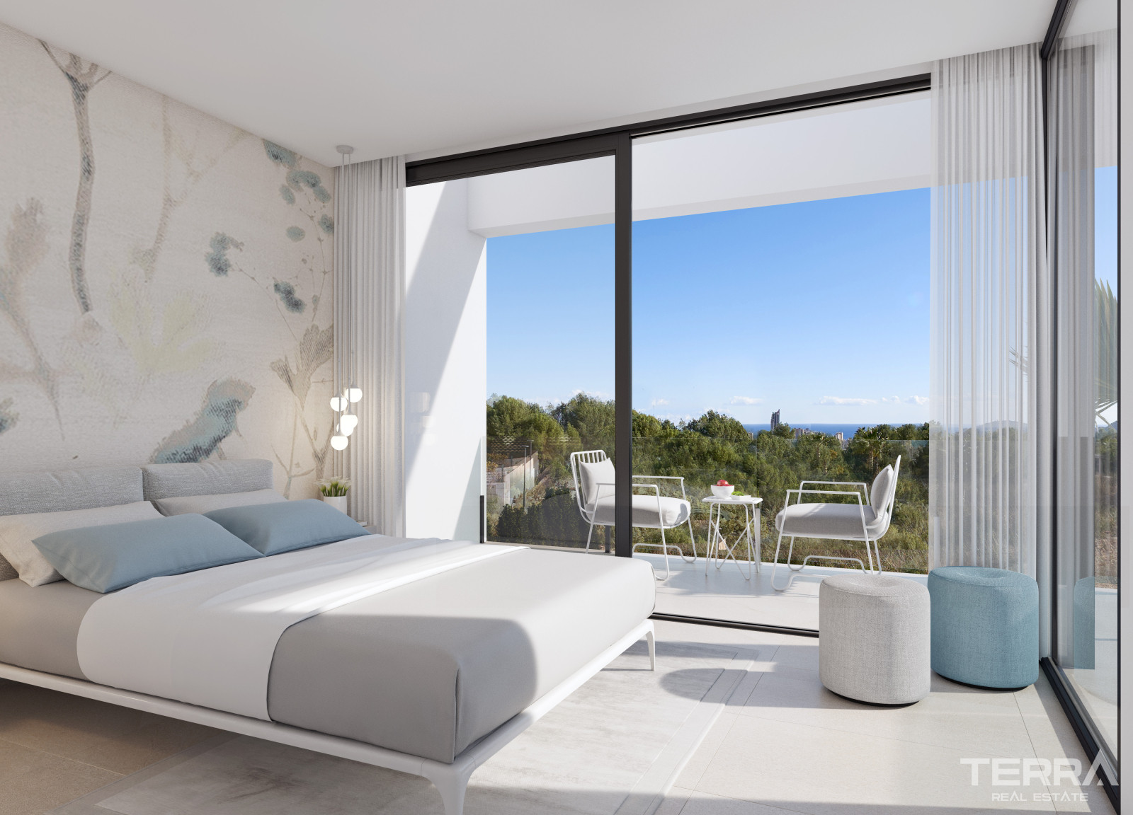 İspanya, Costa Blanca, Finestrat’ta Satılık Deniz Manzaralı Villalar - 121999