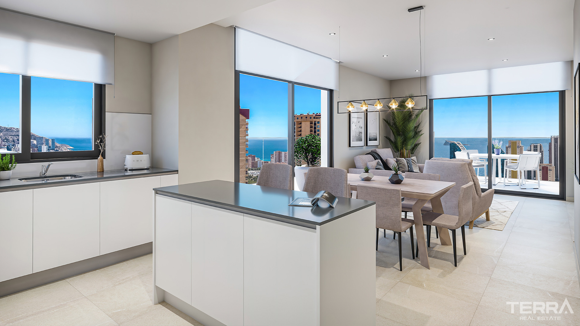 İspanya, Costa Blanca, Benidorm’da Satılık Deniz Manzaralı Daireler - 122852