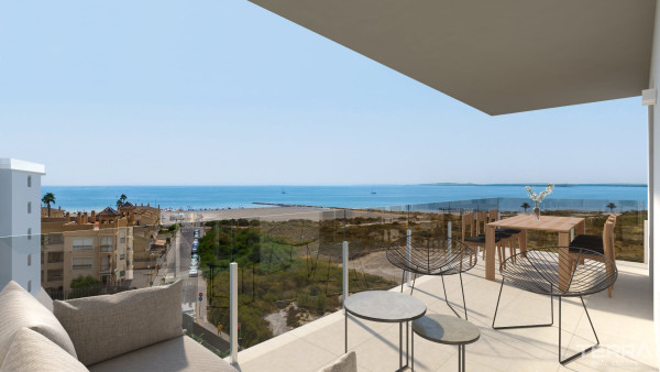 İspanya, Costa Blanca, Santa Pola’da Satılık Deniz Manzaralı Daireler