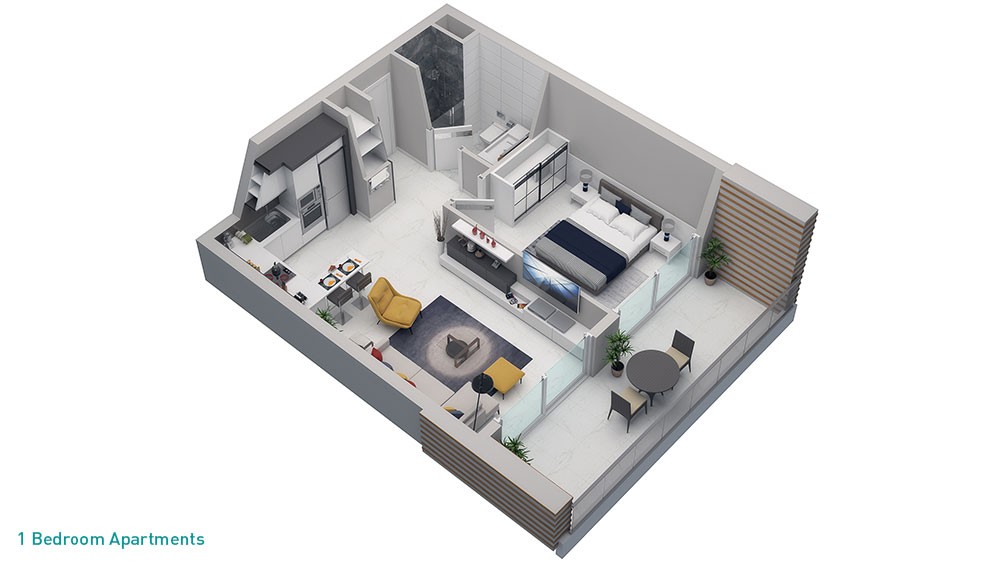 Nordic Life Residence –Mieszkania na sprzedaż w Alanyi, Tosmur, Turcja - 7223