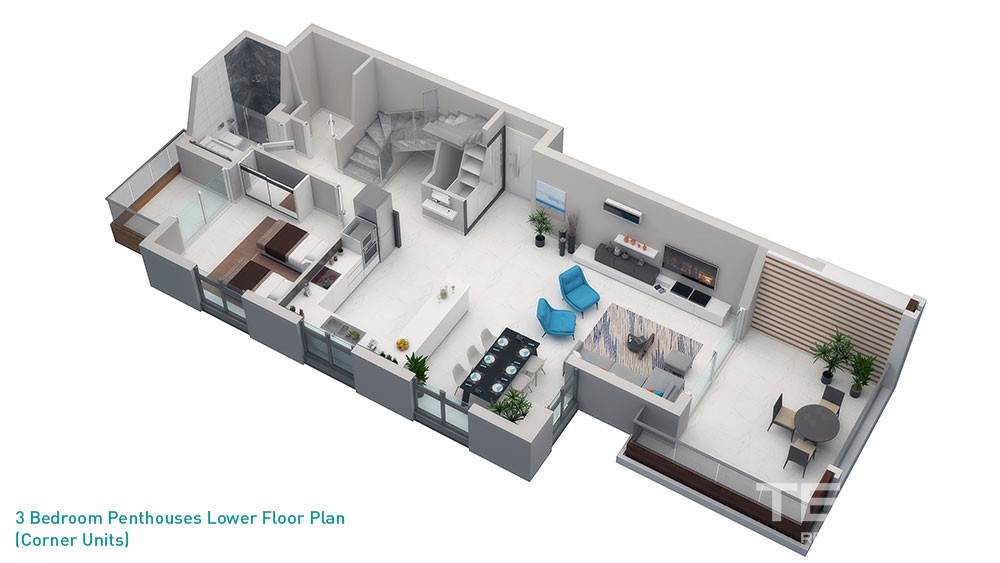 Nordic Life Residence –Mieszkania na sprzedaż w Alanyi, Tosmur, Turcja - 7226