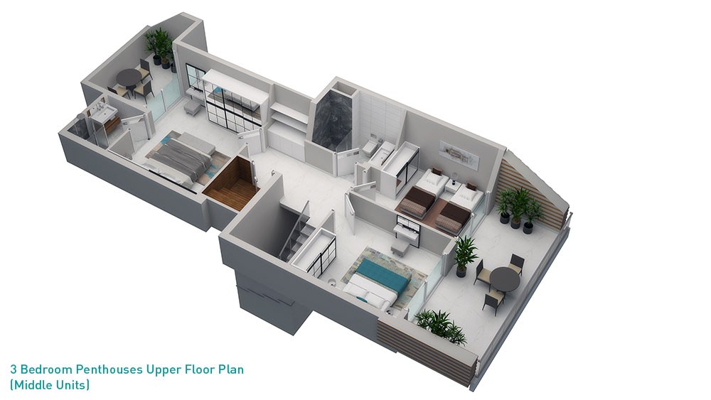 Nordic Life Residence –Mieszkania na sprzedaż w Alanyi, Tosmur, Turcja - 7229