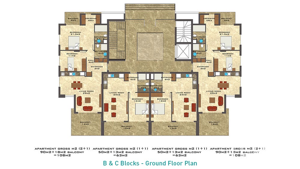 Nordic Life Residence –Mieszkania na sprzedaż w Alanyi, Tosmur, Turcja - 7230