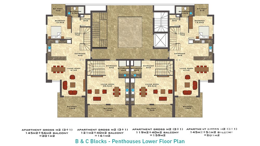 Nordic Life Residence –Mieszkania na sprzedaż w Alanyi, Tosmur, Turcja - 7232
