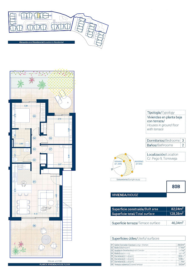 İspanya, Costa Blanca, Torrevieja'da Anahtar Teslim Sıfır Daireler - 123302