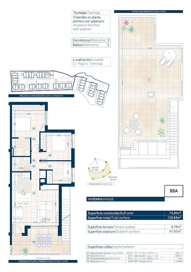 İspanya, Costa Blanca, Torrevieja'da Anahtar Teslim Sıfır Daireler - 123306