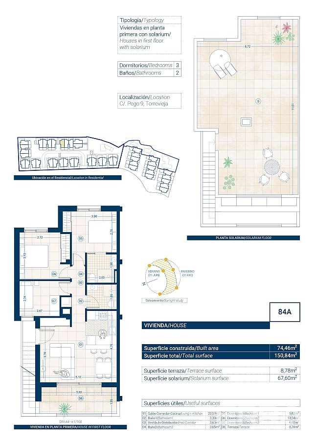 İspanya, Costa Blanca, Torrevieja'da Anahtar Teslim Sıfır Daireler - 123307