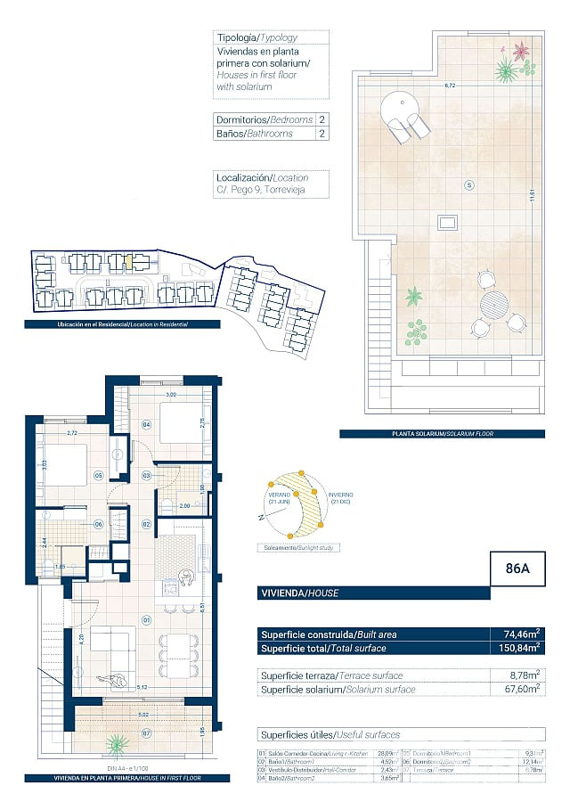 İspanya, Costa Blanca, Torrevieja'da Anahtar Teslim Sıfır Daireler - 123309