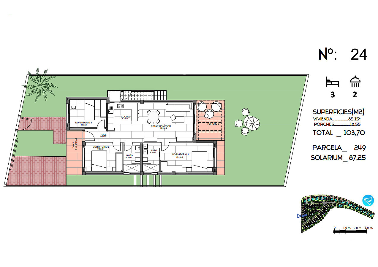 Golf Villas for Sale in Algorfa, Costa Blanca, Spain - 124298