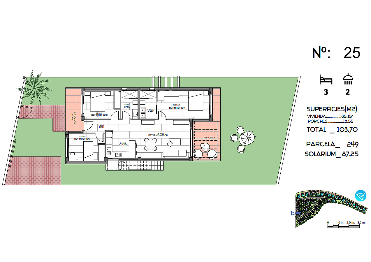 Golf Villas for Sale in Algorfa, Costa Blanca, Spain - 124300