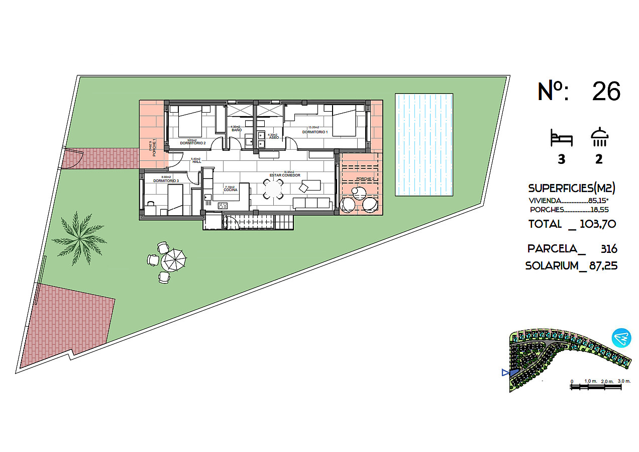 Golf Villas for Sale in Algorfa, Costa Blanca, Spain - 124302