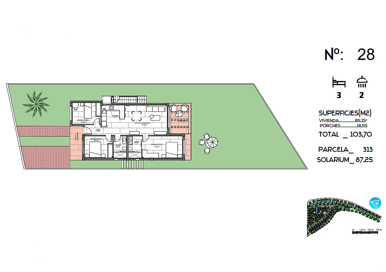 Golf Villas for Sale in Algorfa, Costa Blanca, Spain - 124306