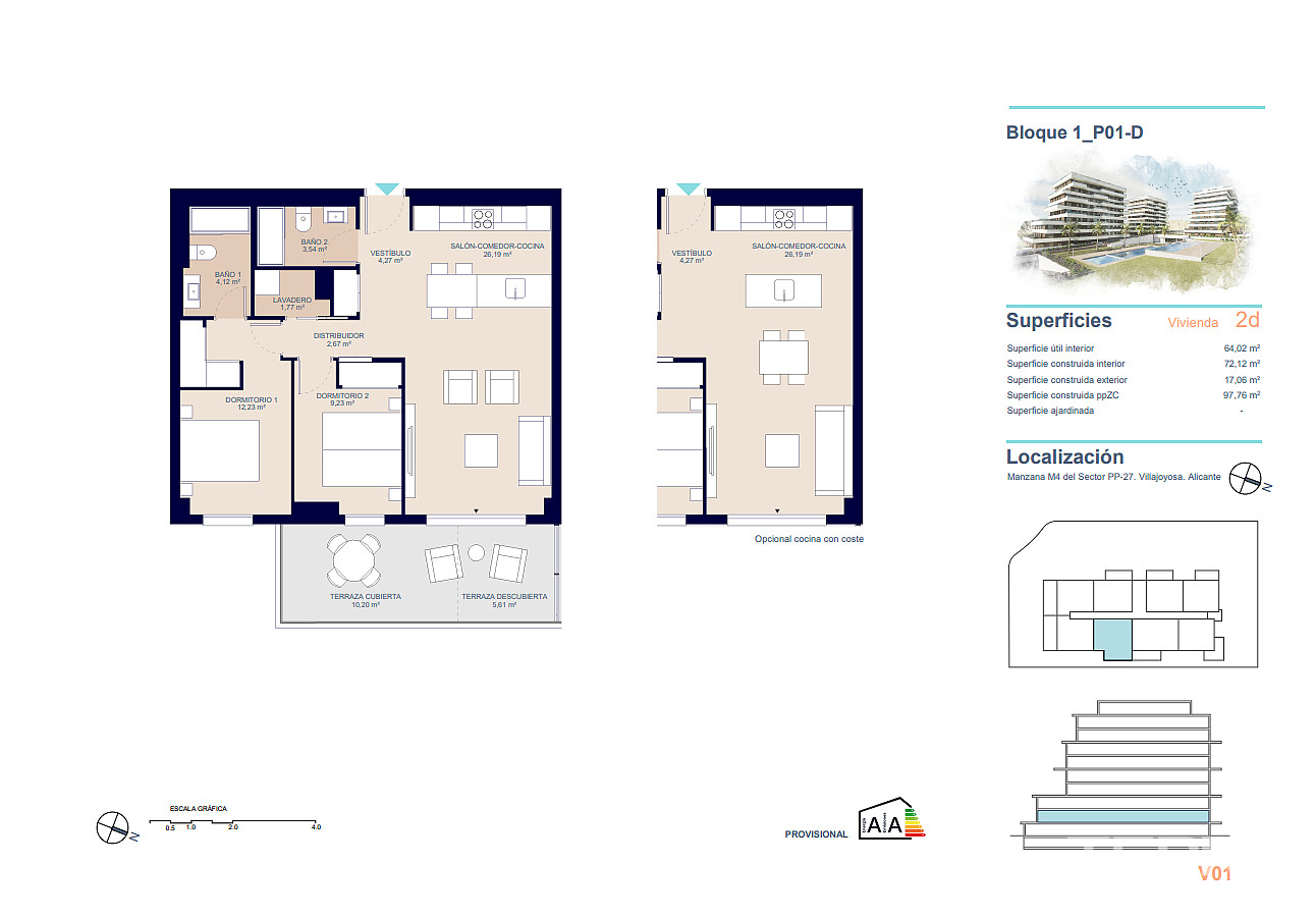 İspanya, Costa Blanca, Villajoyosa’da Satılık Daireler - 124564