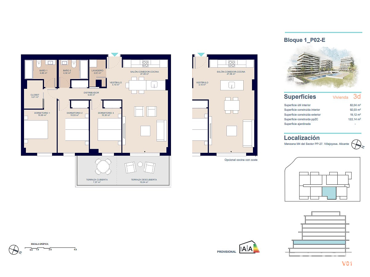 İspanya, Costa Blanca, Villajoyosa’da Satılık Daireler - 124570