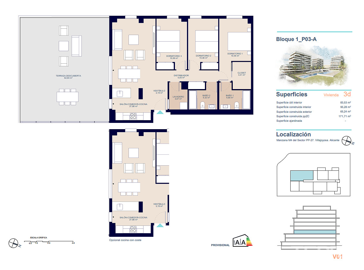 İspanya, Costa Blanca, Villajoyosa’da Satılık Daireler - 124571
