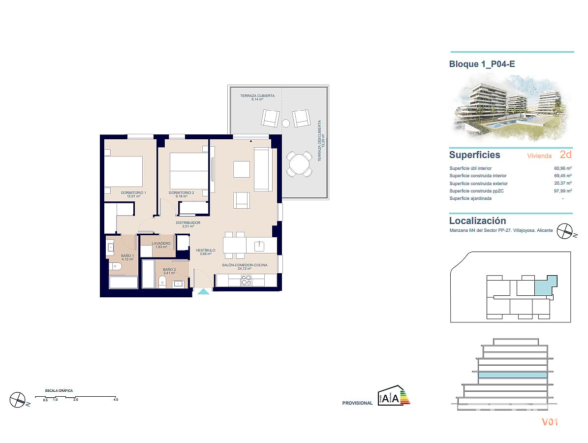 İspanya, Costa Blanca, Villajoyosa’da Satılık Daireler - 124575