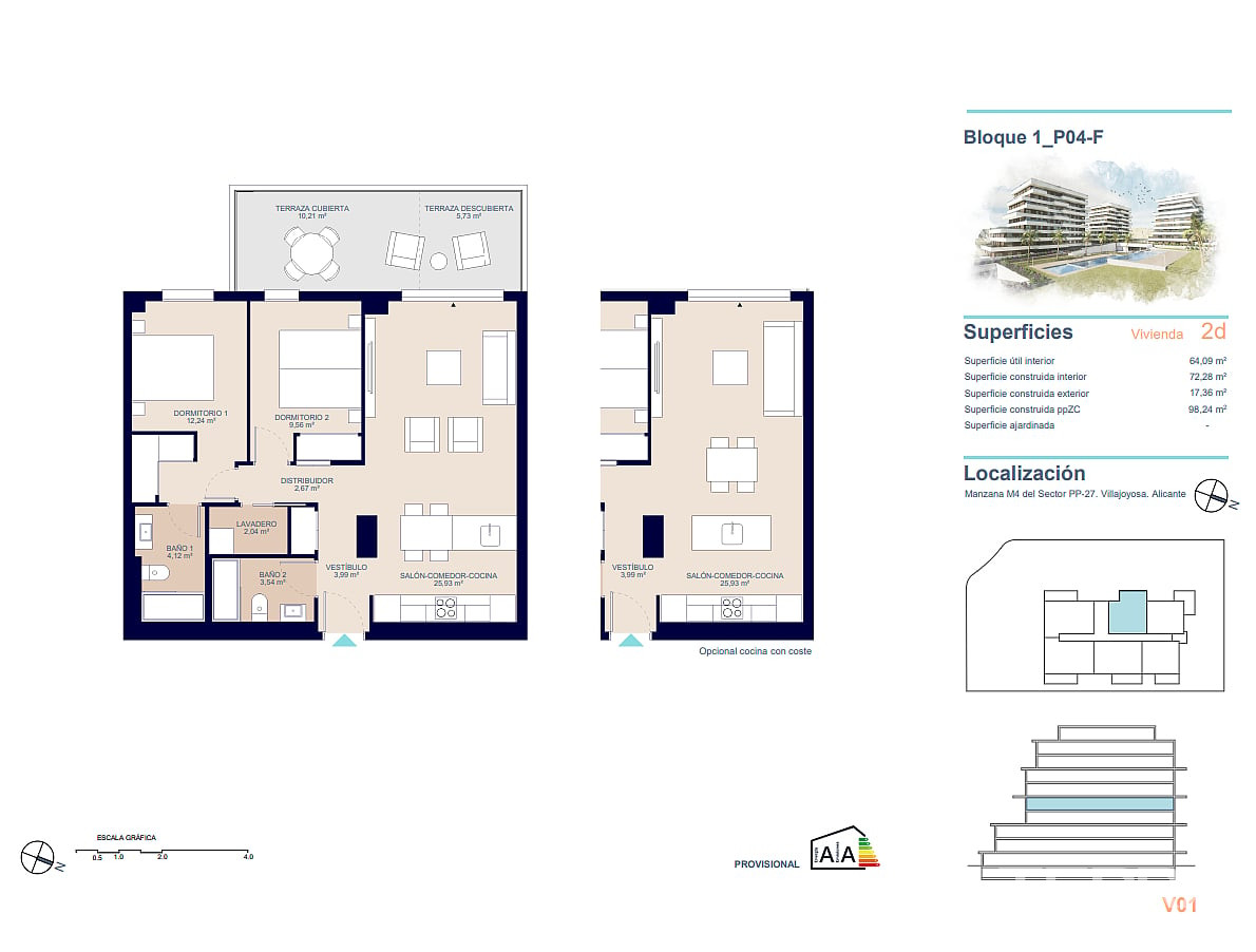 İspanya, Costa Blanca, Villajoyosa’da Satılık Daireler - 124576