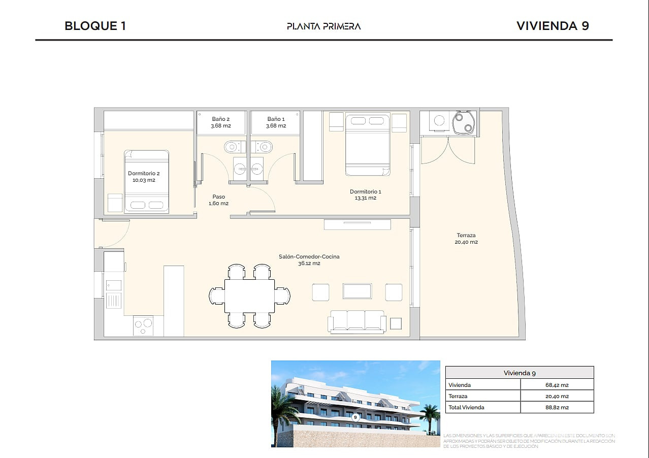 Golf Apartments for Sale in Finestrat, Costa Blanca, Spain - 124596
