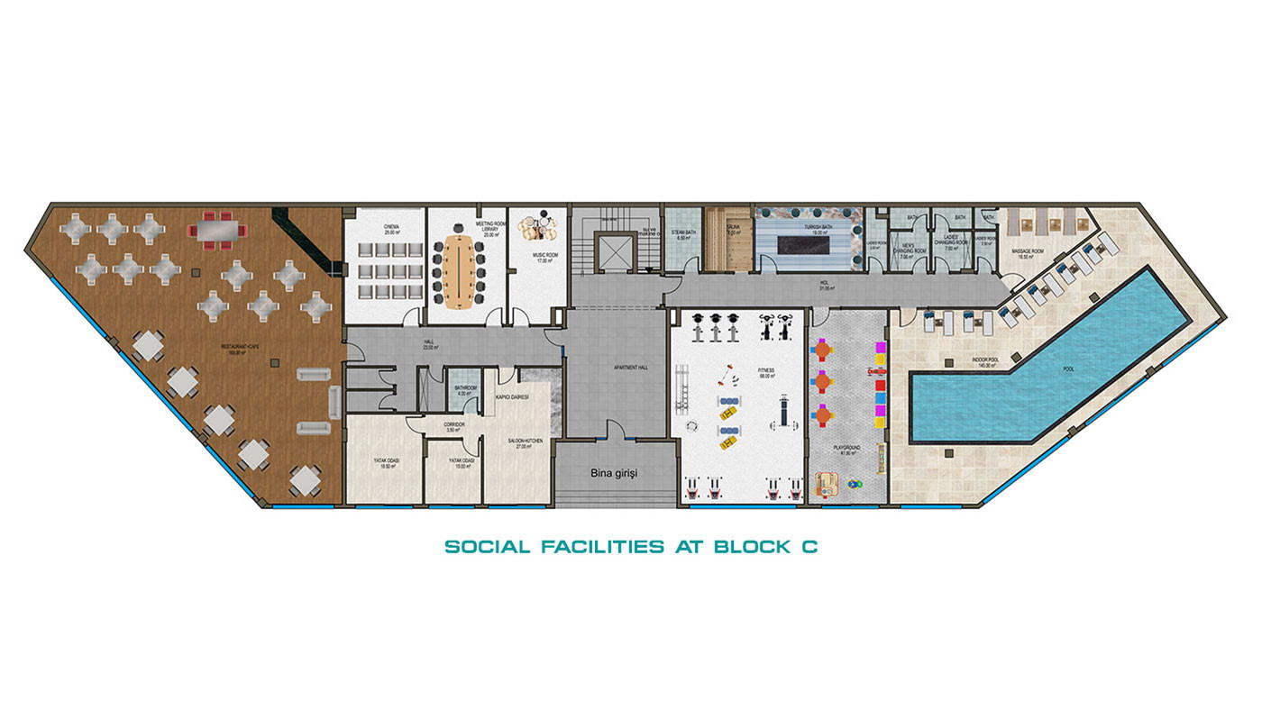 Apartment for Sale in Eco Blue Residence, Kargıcak, Alanya, Turkey - 124827