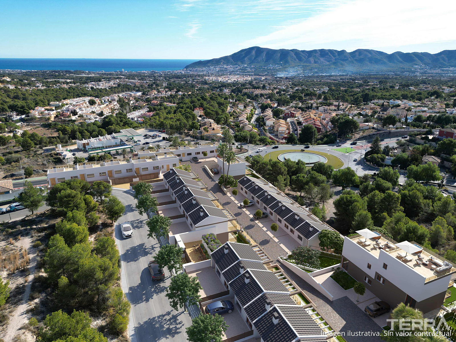 Townhouses for Sale in La Nucia, Costa Blanca, Spain - 124932