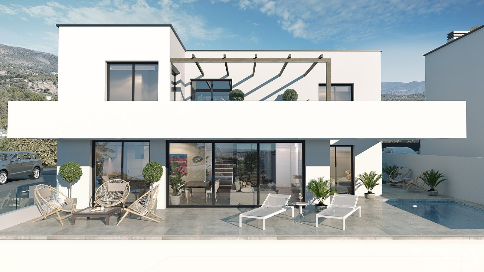 İspanya, Costa Blanca, Finestrat’ta Satılık Deniz Manzaralı Villalar - 125405