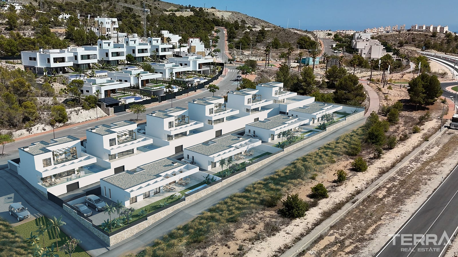İspanya, Costa Blanca, Finestrat’ta Satılık Deniz Manzaralı Villalar - 125415