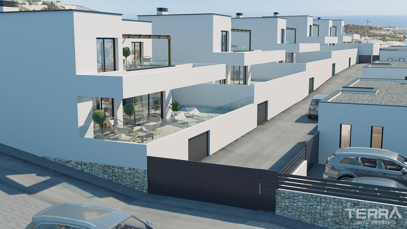 İspanya, Costa Blanca, Finestrat’ta Satılık Deniz Manzaralı Villalar - 125418