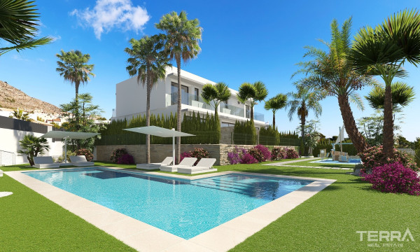 İspanya, Costa Blanca, Finestrat’ta Satılık Deniz Manzaralı Villalar