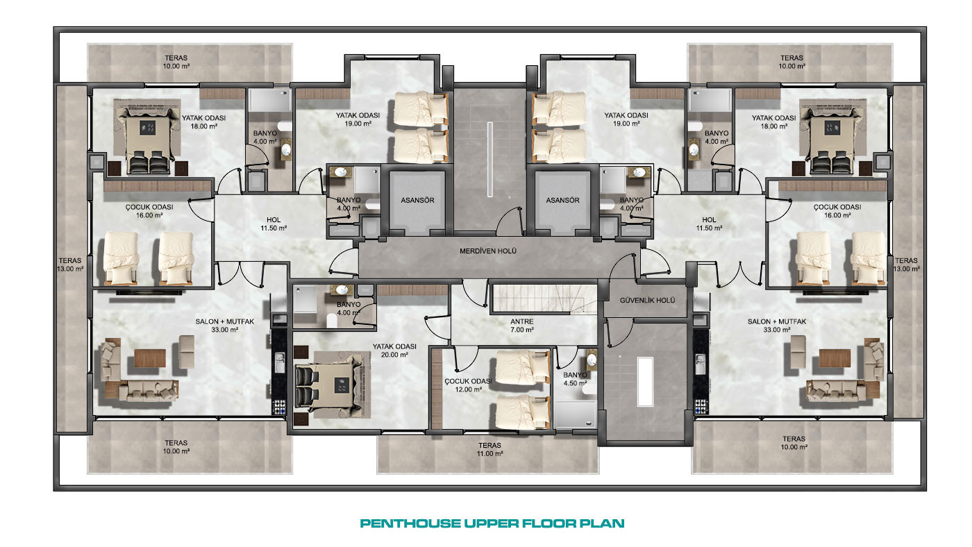 Sea View Apartments for Sale in Mahmutlar, Alanya, Turkey - 126397