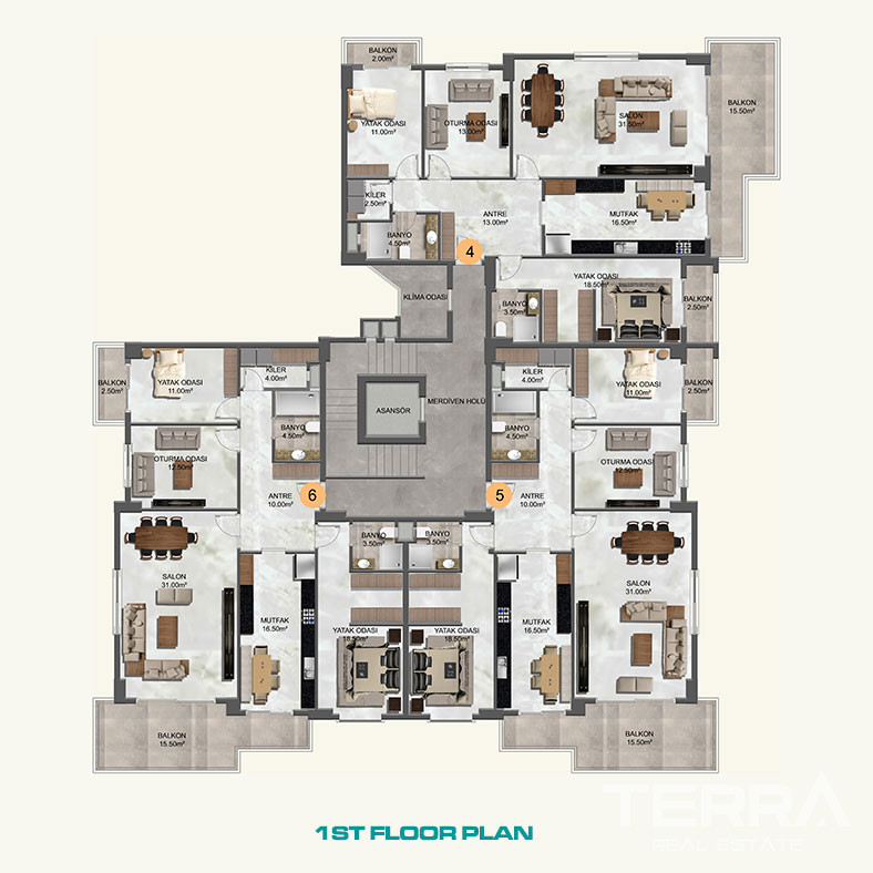 Sea View Apartments for Sale in Kestel, Alanya, Turkey - 126410