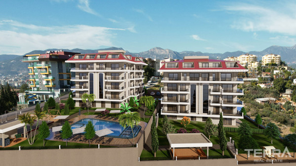 Sea View Apartments for Sale in Kestel, Alanya, Turkey
