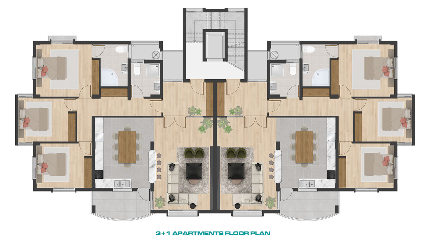 Luxury Apartments for Sale in İskele, Northern Cyprus - 126566