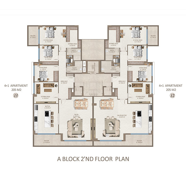 Sea View Apartments for Sale in Kestel, Alanya, Turkey - 126728