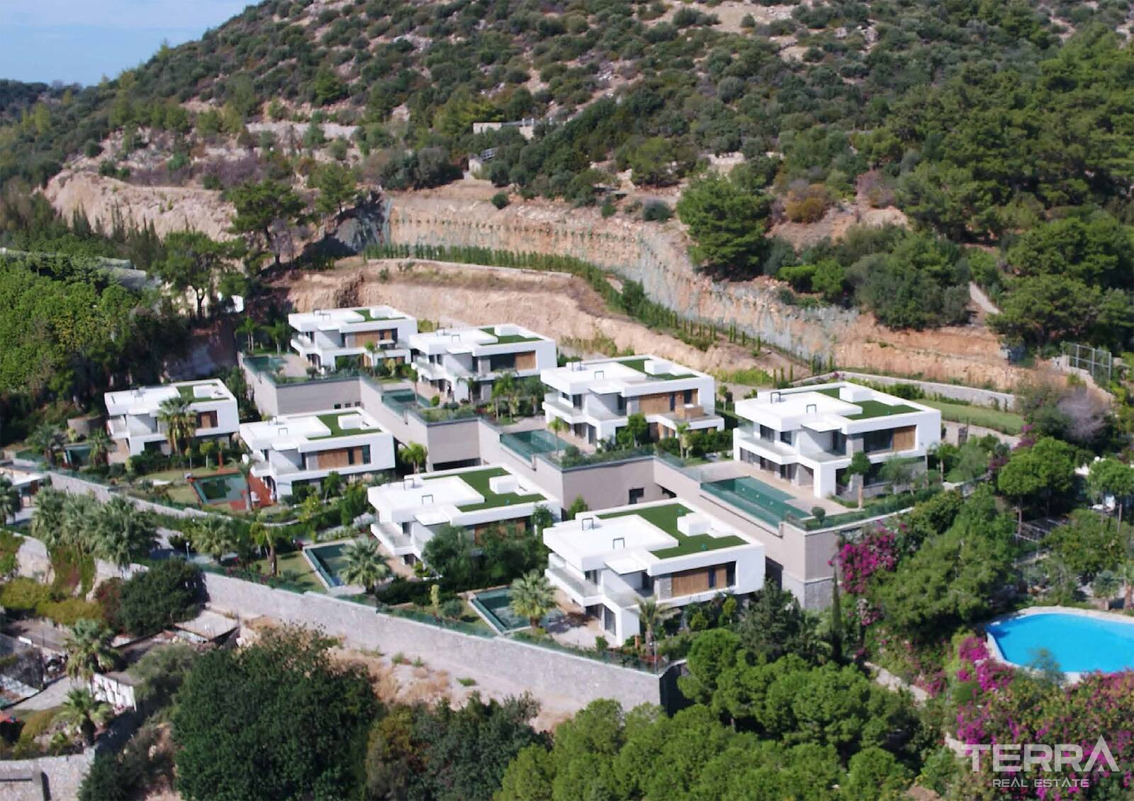 Muğla, Bodrum’da Deniz Manzaralı Satılık Müstakil Villalar - 126882