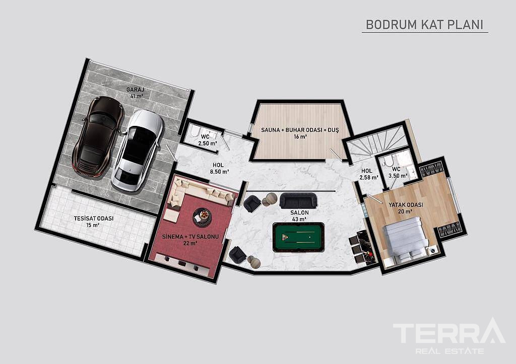 Muğla, Bodrum'da Güvenlikli Sitede Satılık Müstakil Villalar - 126911