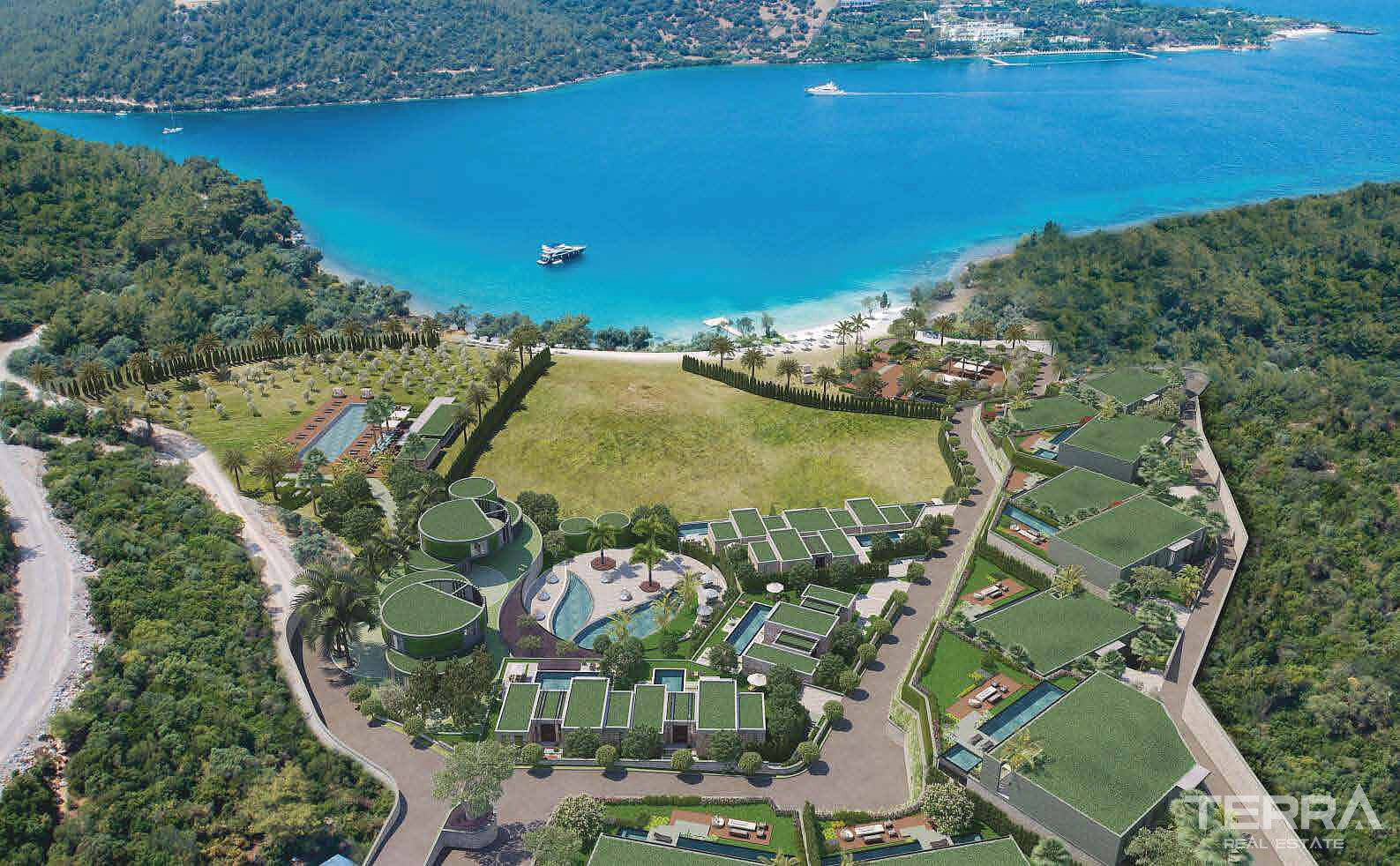 Muğla, Bodrum'da Denize Sıfır Konumda Satılık Müstakil Villalar - 126916