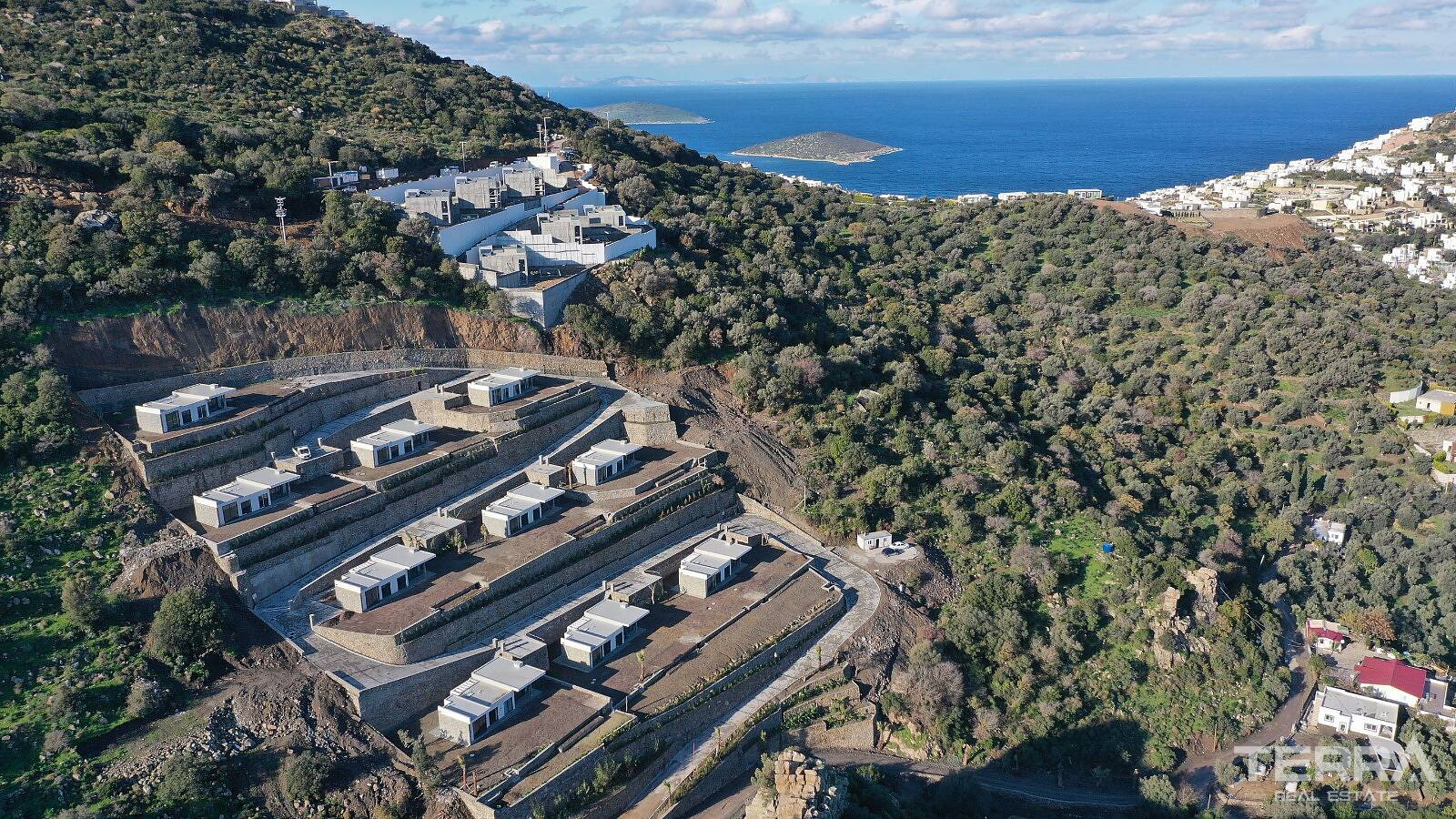 Muğla, Bodrum'da Deniz Manzaralı Satılık Müstakil Villalar - 127031