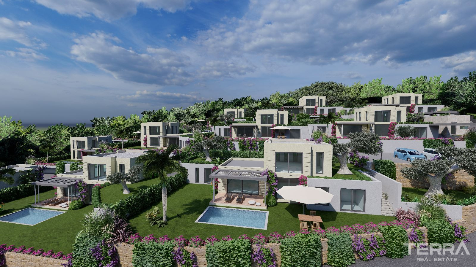Muğla, Bodrum'da Deniz Manzaralı Satılık Müstakil Villalar - 127563