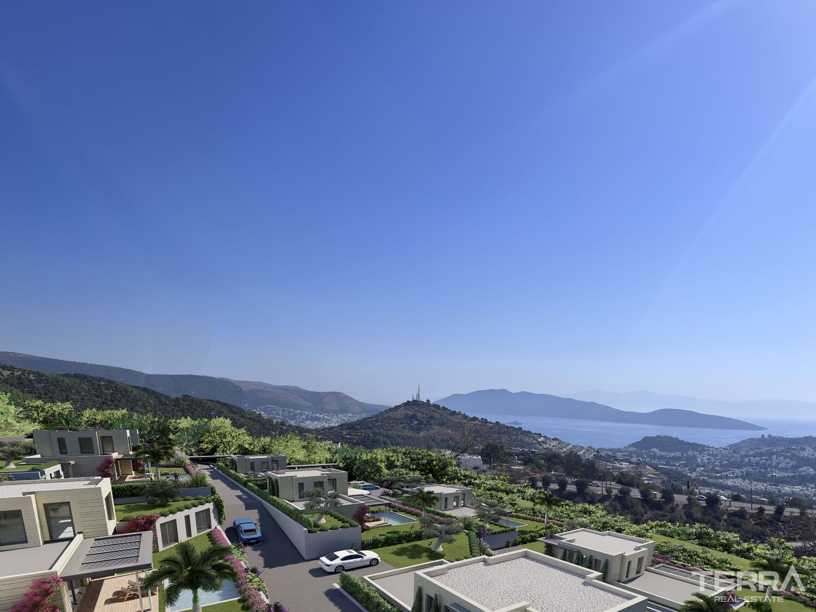 Muğla, Bodrum'da Deniz Manzaralı Satılık Müstakil Villalar - 127568