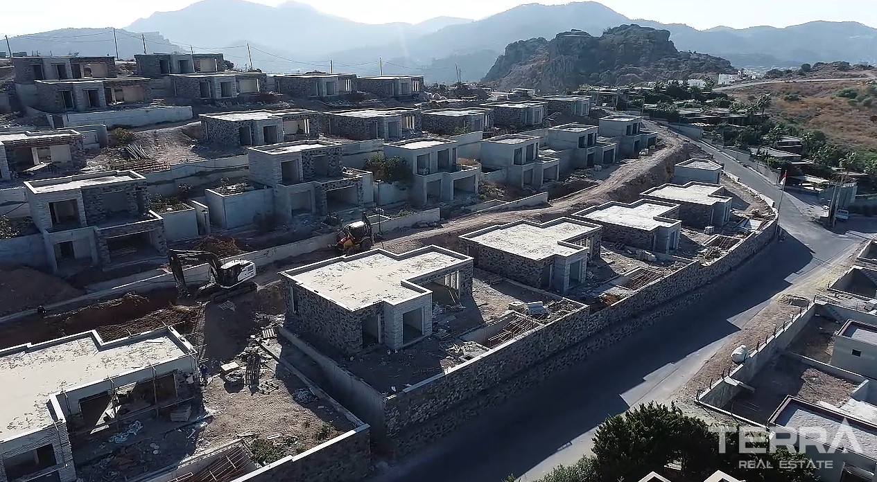 Flotte villaer med havutsikt til salgs i Bodrum, Muğla, Tyrkia - 127765