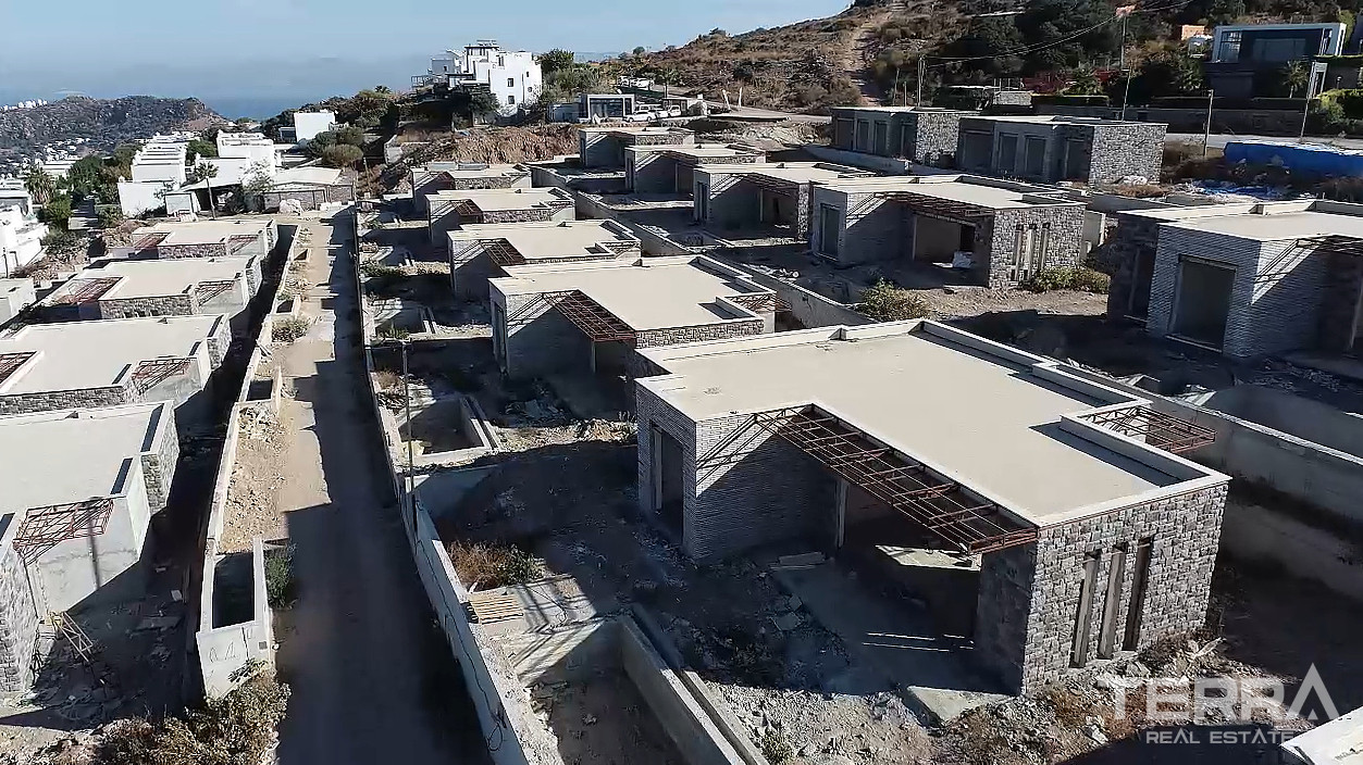 Flotte villaer med havutsikt til salgs i Bodrum, Muğla, Tyrkia - 127768